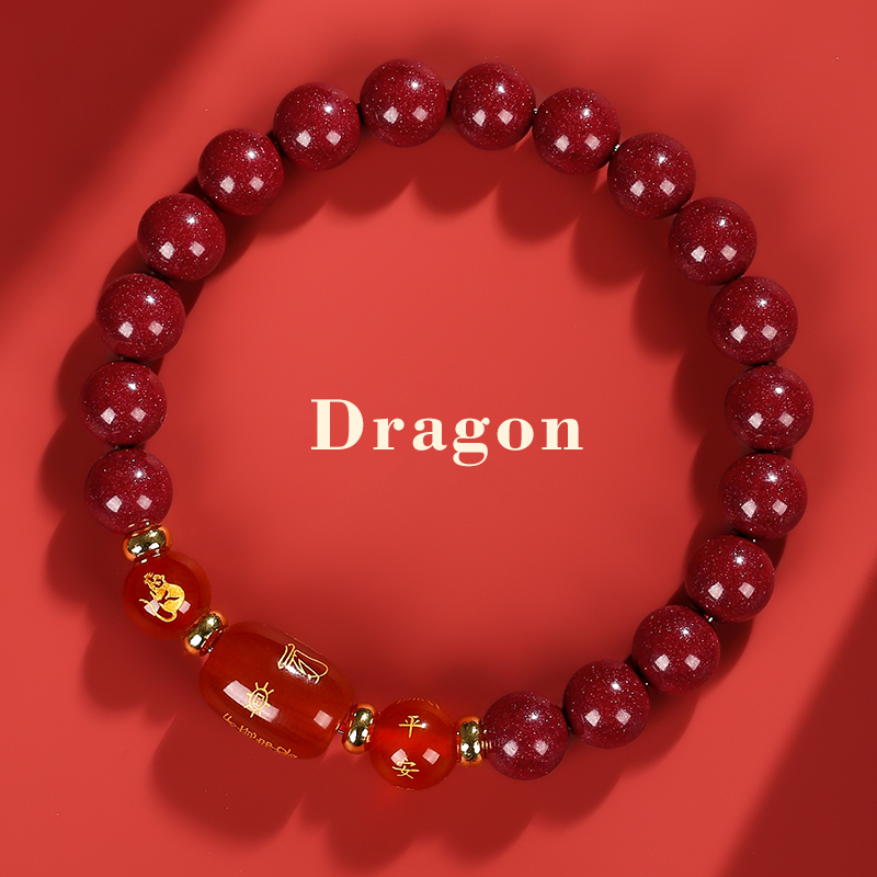 Zodiac year amulet and Tai Sui bracelet